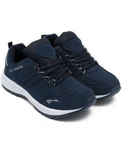 Navy Blue Laced sports shoes for Running